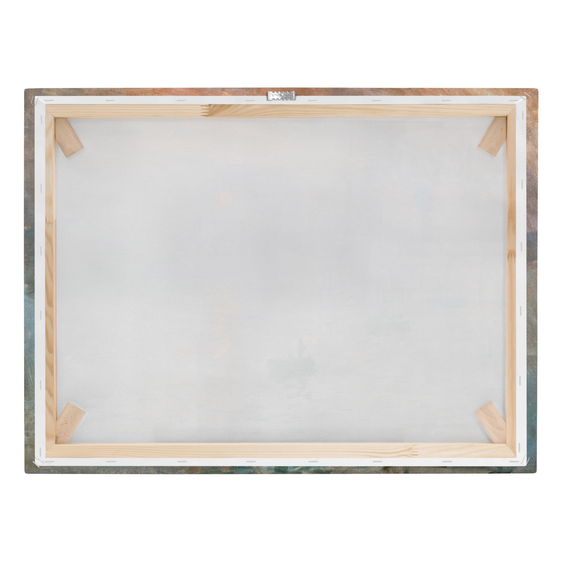 Impression sur toile tableau sur toile châssis bleu Claude Monet peinture 162 salle de bain chambre à coucher salon couloir 100 x 75 cm - 7