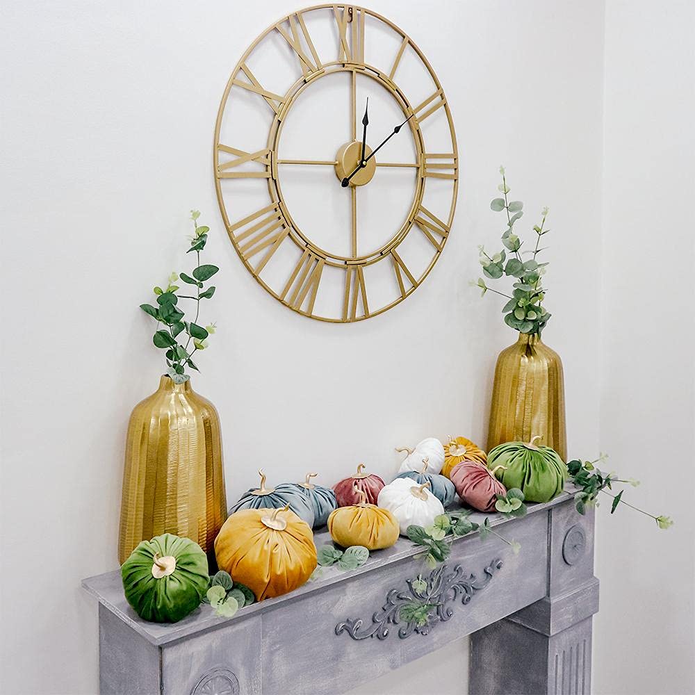 Decorazione da parete autunnale con zucca di calcio, cartello in