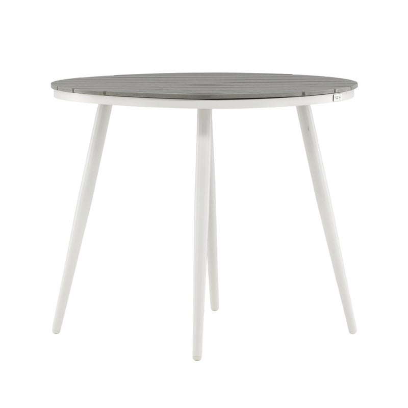 Break Stół ogrodowy biały szary.