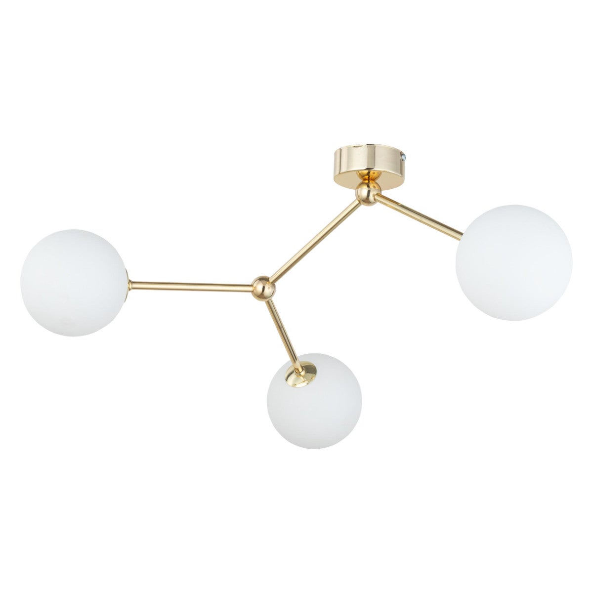 Lampa sufitowa wisząca Fairy złoto-biała 3xG9x6W wym: 30 x 48 x 63 cm szkło TK Lighting