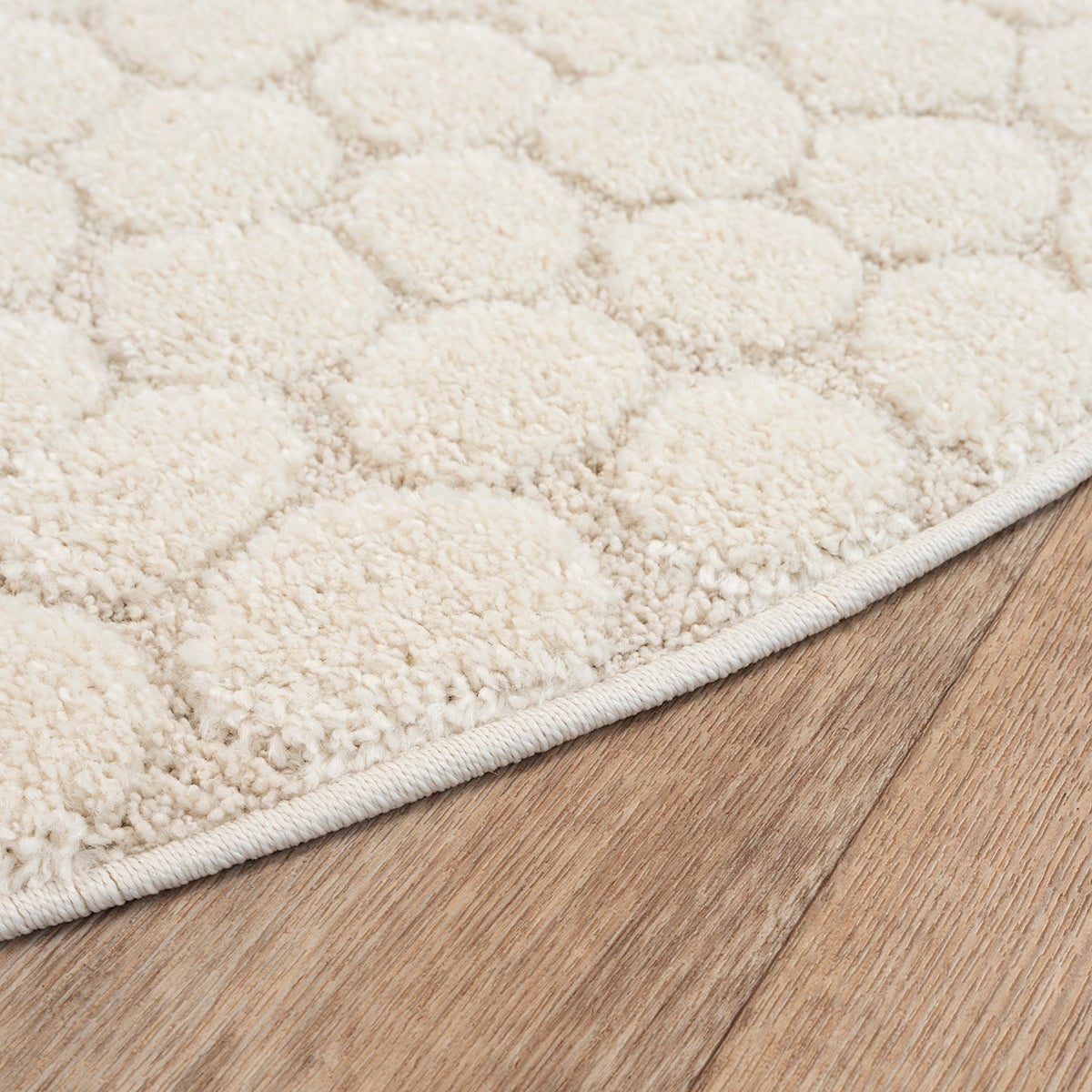 the carpet Elisa Kids tapis pour chambre d'enfant, tapis pour enfant, tapis de jeu, facile d'entretien, résistant, Crème, 120 cm Ronde - 2