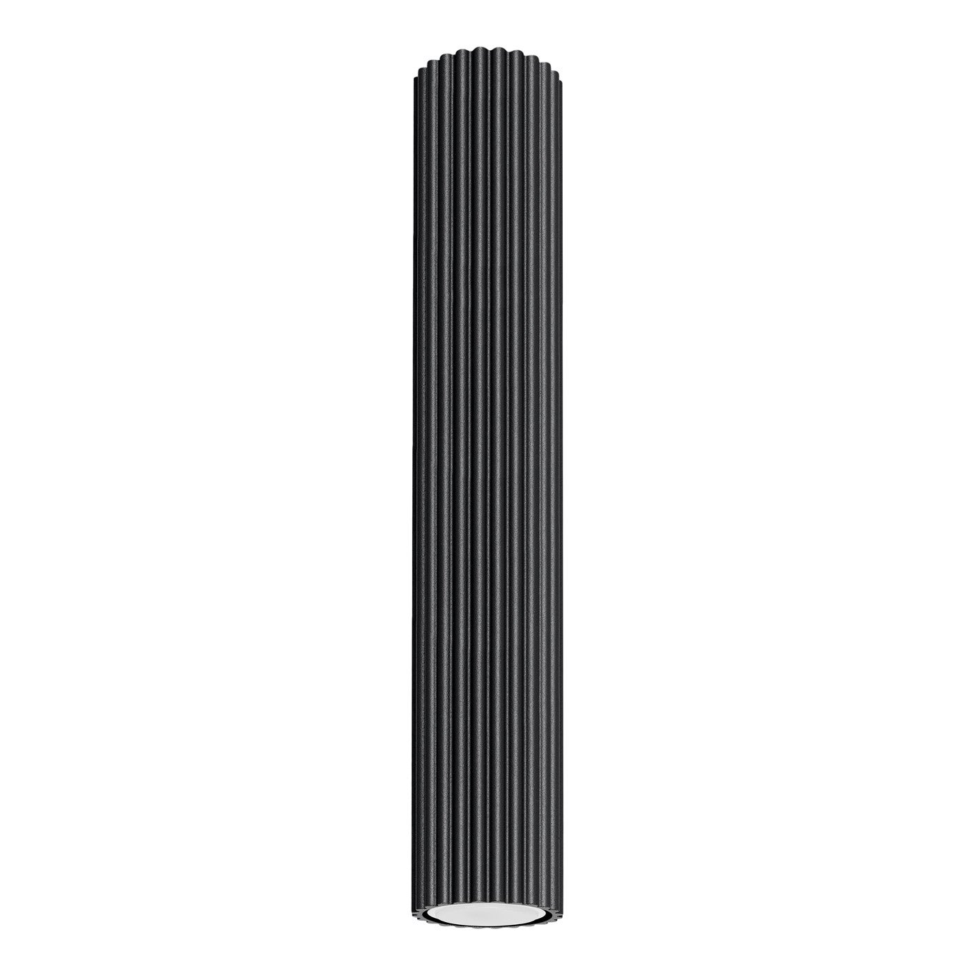 Reflektor sufitowy spot natynkowy Karbon okrągły czarny 1xGU10x10W wym: 40 x 6,5 x 6,5 cm aluminium Sollux Lighting