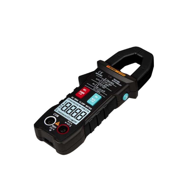 Multimètre Numérique ANENG 4000 Points TRMS - Voltmètre Auto, AC/DC, NCV, Diode, Résistance, Continuité, Capacité, Température (Rouge)