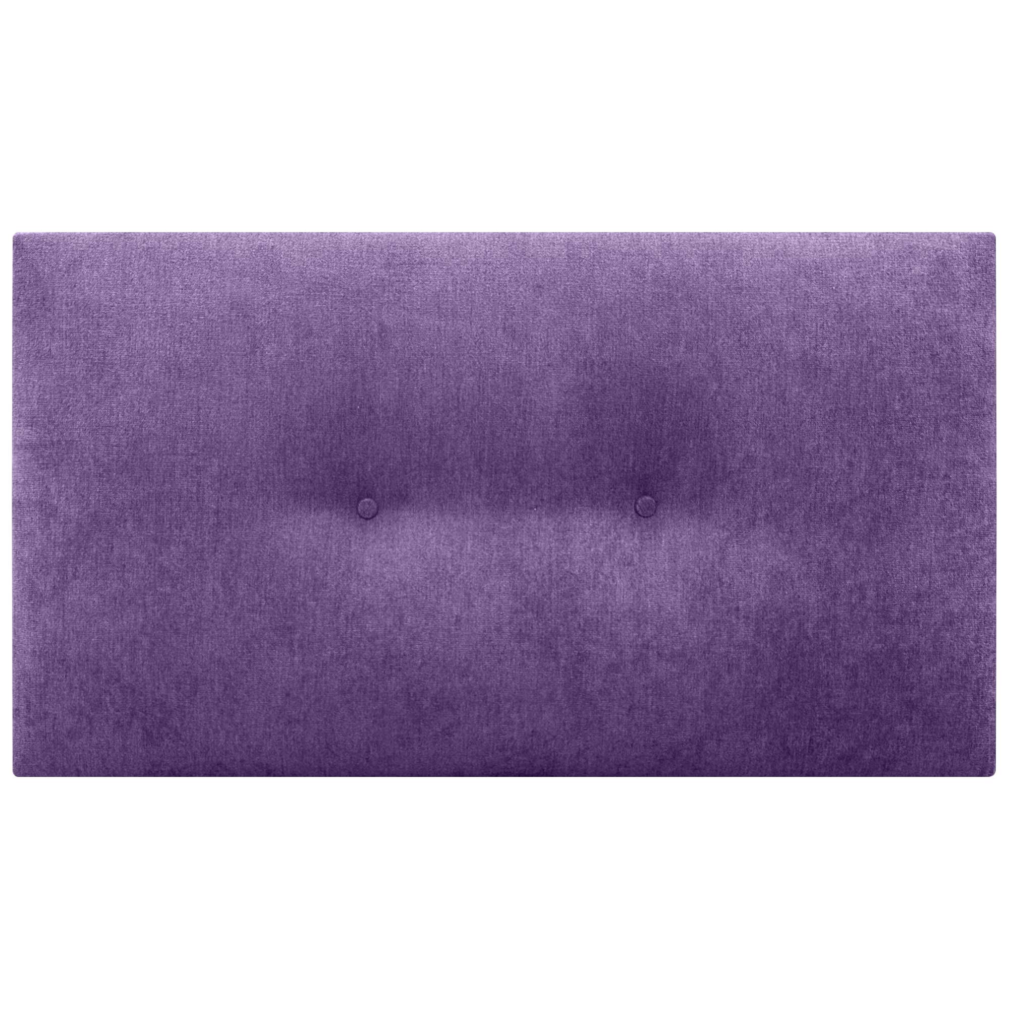 DHOME Cabecero de Tela Acualine Liso con Botones Tapizado de Alta Gama Cabezal Lujo Cama Dormitorio Moderno Acolchado (Tela Lila, 90cm) - 3