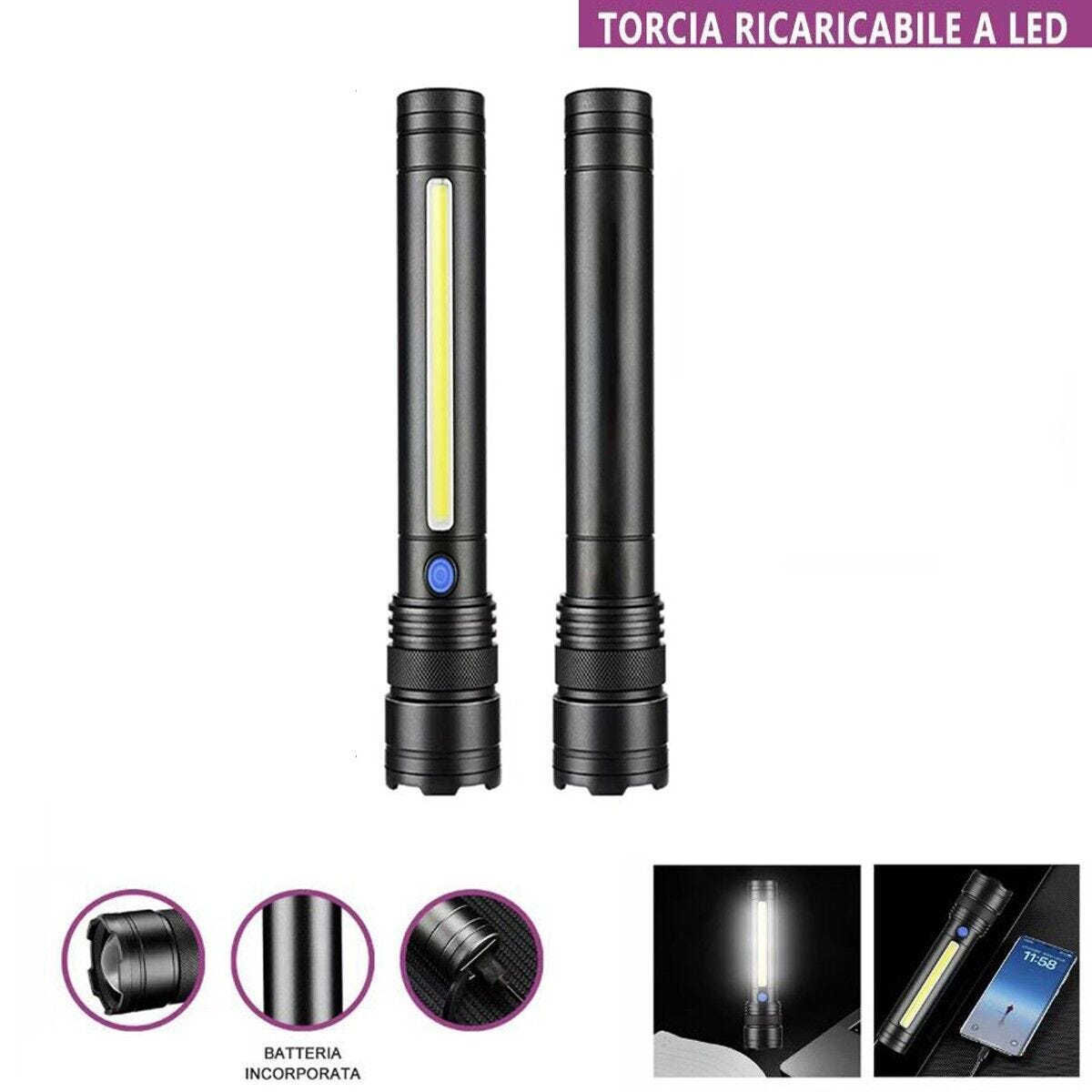 T6 18650 Torcia ricaricabile in alluminio impermeabile led el feneri campeggio T T6 18650 Torcia ricaricabile in alluminio impermeabile led el feneri campeggio T