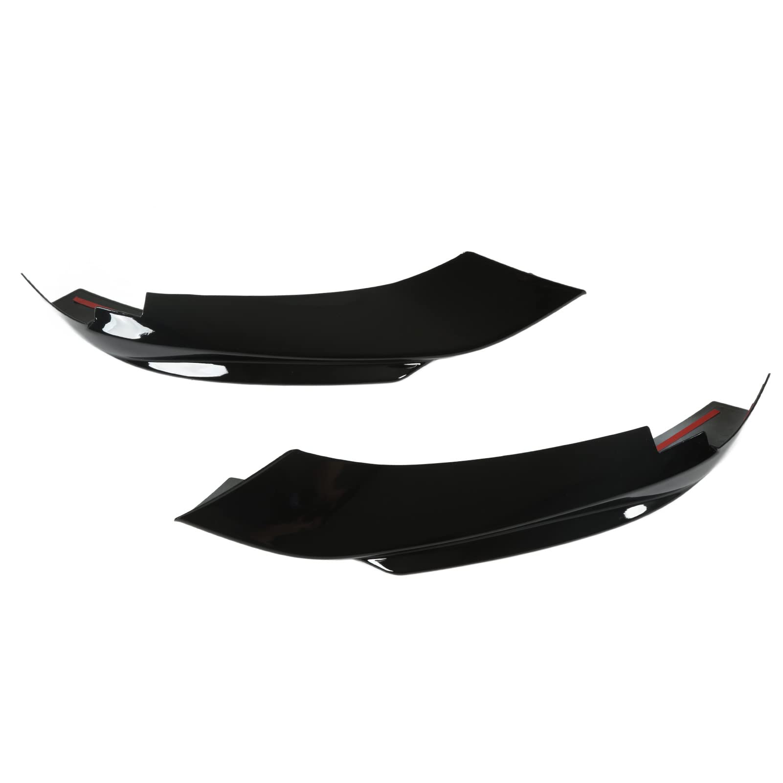 Lot De 2 Diffuseurs De Pare-Chocs Arrière Voiture Avec Protection Anti-Rayures - Texture Carbone/Noir