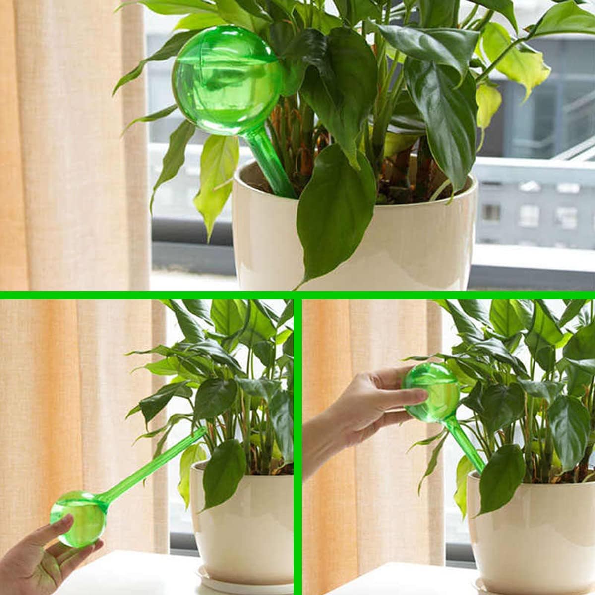 10 Pièces Boules d'Irrigation pour Plantes, Arrosage Goutte à Goutte Automatique pour Plantes, Système-d'Arrosage. - 4