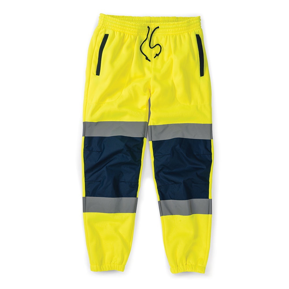 Pantalon Haute Visibilité Gonzalo - Jaune Fluo Et Bleu Marine - Taille 44/46 - Pour Professionnels - Neuf