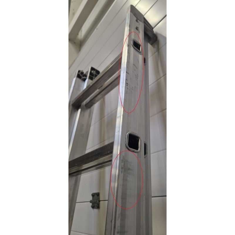 Escabeau Échelle Transformable 2 Plans FACAL Genia 2x8 marches Charge 150kg en Aluminium - G260-2 - 7