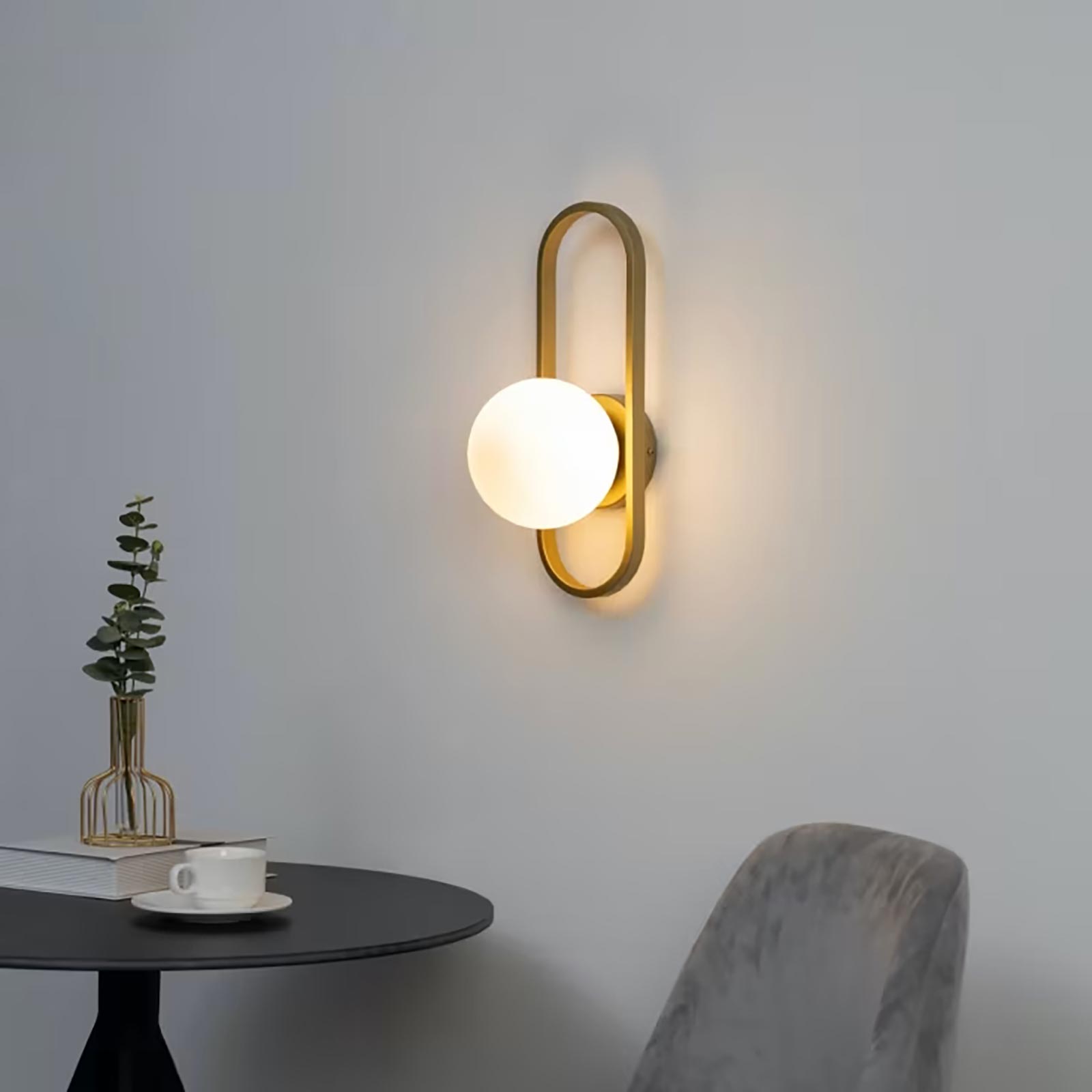 Applique Murale LED BLAUET Aluminium Brossé - G9 - Couloir Chambre Salon