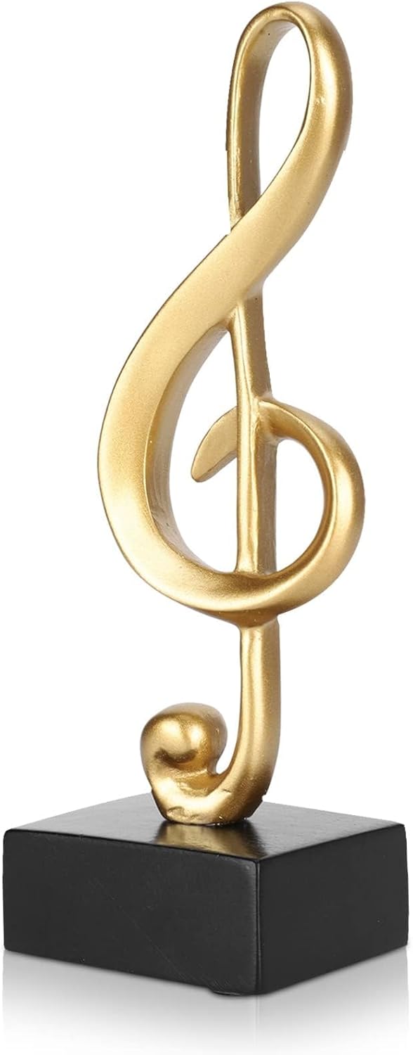 Statuetka Nuta Klawisz wiolinowy 17,3 cm – Rzeźba Dekoracyjna Ornament Pianino, Elegancka i Oryginalna