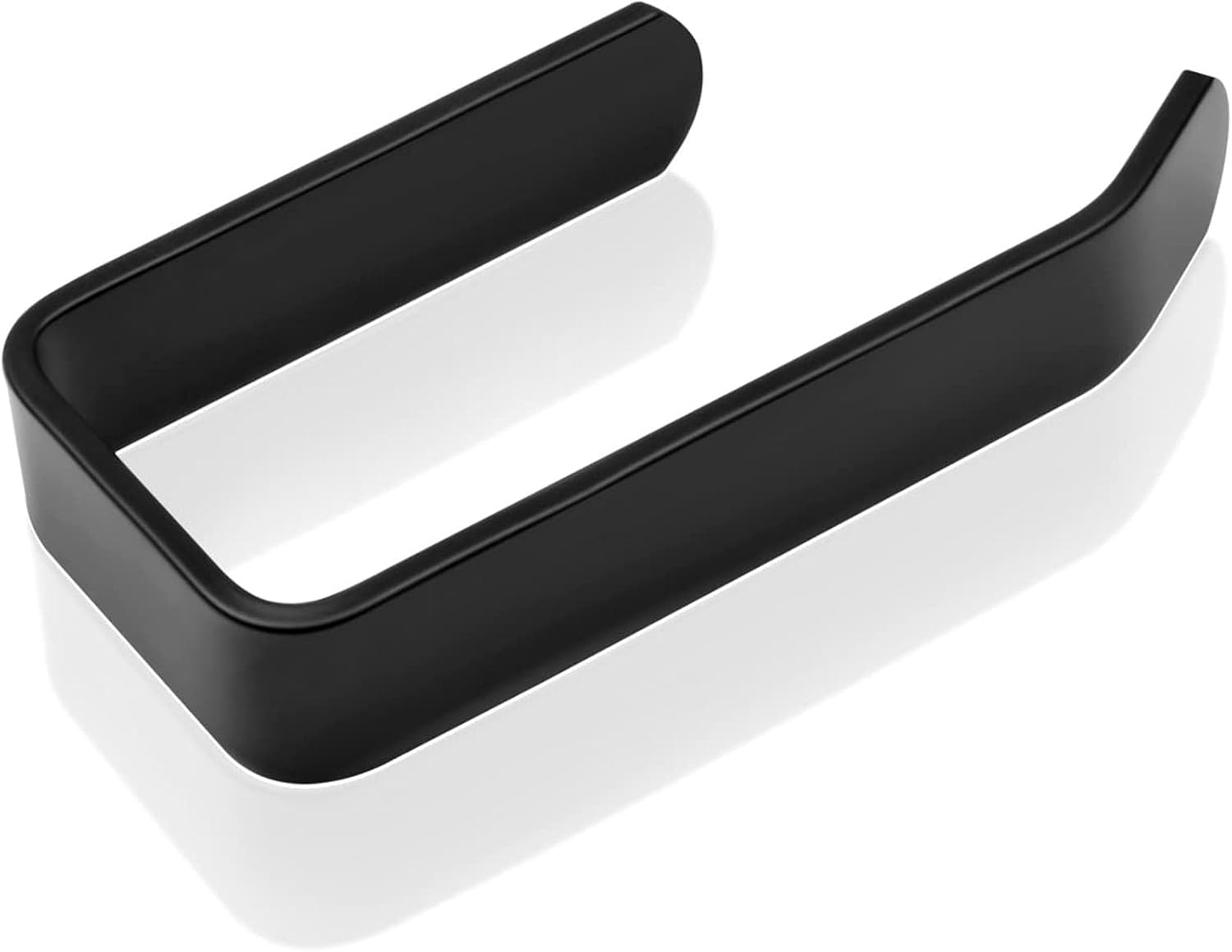 Uchwyt na papier toaletowy montowany na ścianie, czarny, samoprzylepny uchwyt na papier toaletowy bez wiercenia, aluminiowy dozownik papieru toaletow