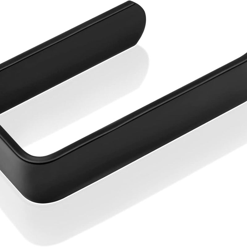 Uchwyt na papier toaletowy montowany na ścianie, czarny, samoprzylepny uchwyt na papier toaletowy bez wiercenia, aluminiowy dozownik papieru toaletow