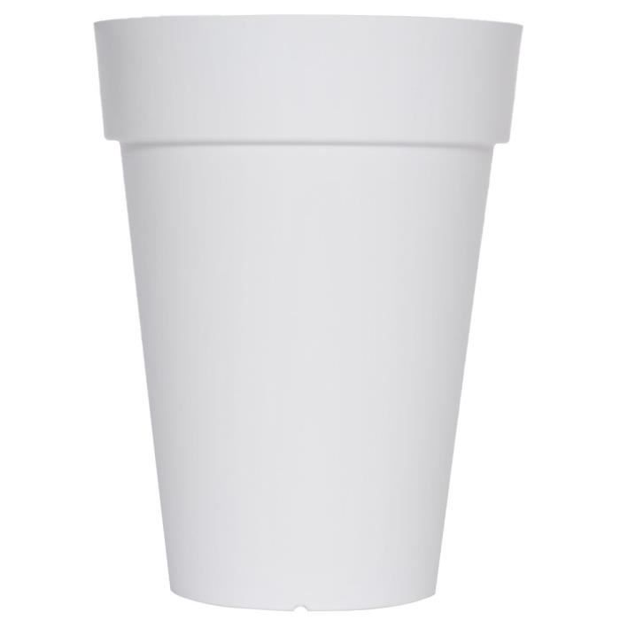 Pot Soleilla haut - 66 cm - Blanc - Riviera - 5