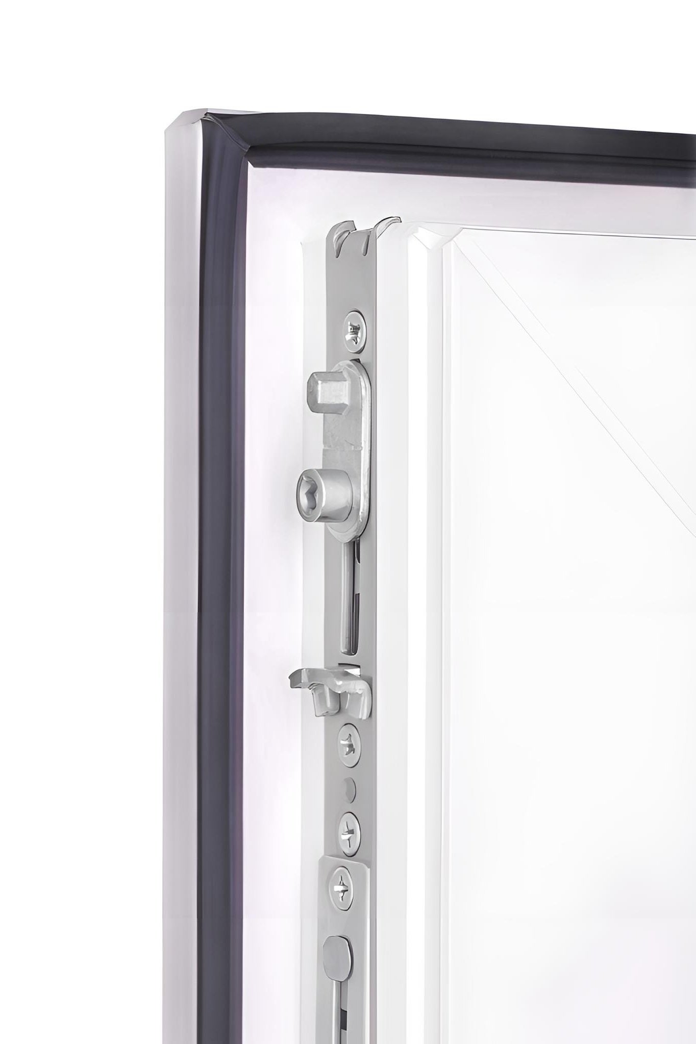 BauPLAZA – Janela de Casa de Banho em PVC 80 cm (largura) x 100 cm (altura) Esquerda Vidro Fosco Duplo, Abertura Oscilobatente, Cor Branca - 6