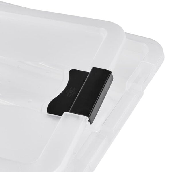 Boîte de rangement plate 7 litres - Transparent - 5