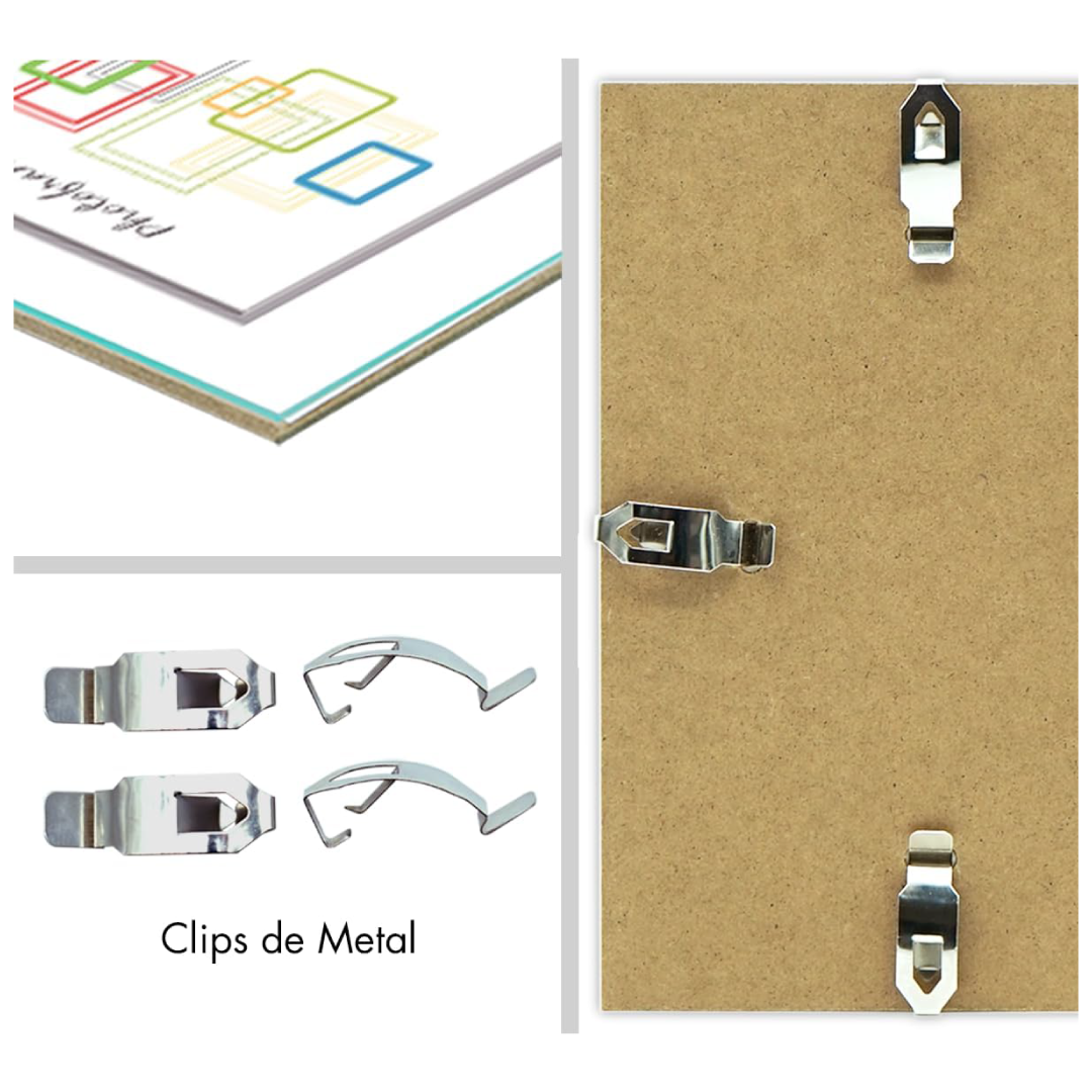 Marco Clip de vidrio 20x30 cm MOD-300 portafotos sin marcos para certificados | Chely Intermarket - 4
