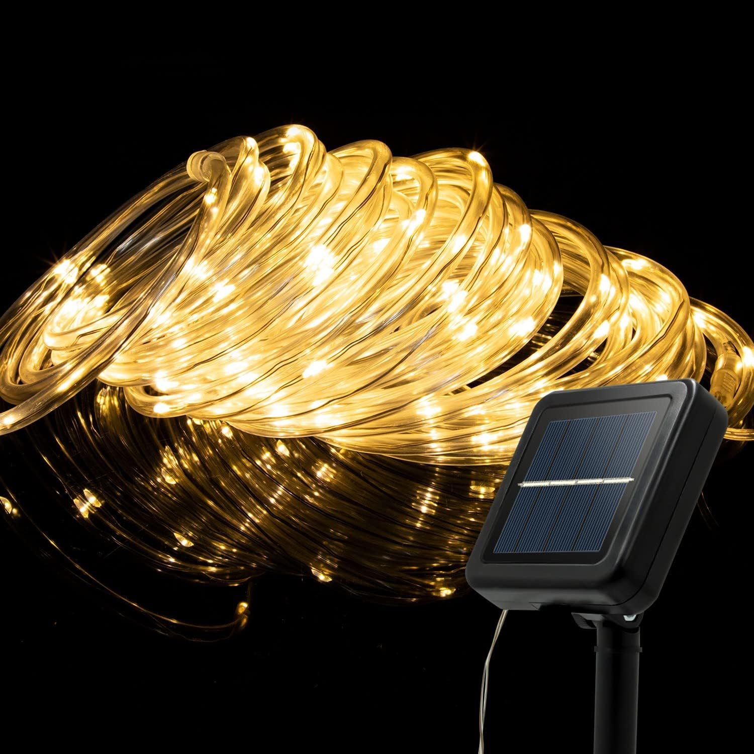 20m 200 LED Solarne lampki choinkowe na wesela, imprezy i Boże Narodzenie (ciepła biel)