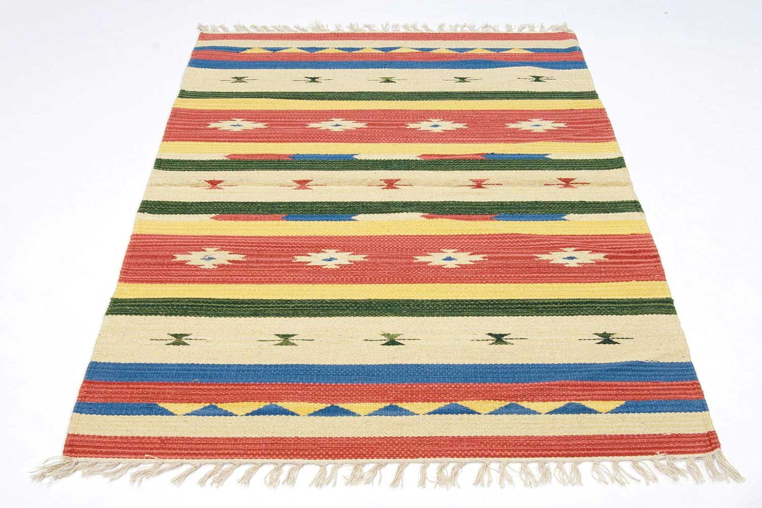 Oryginalny kilim wiązany ręcznie, 200x140 cm (Galeria Farah, 1970)