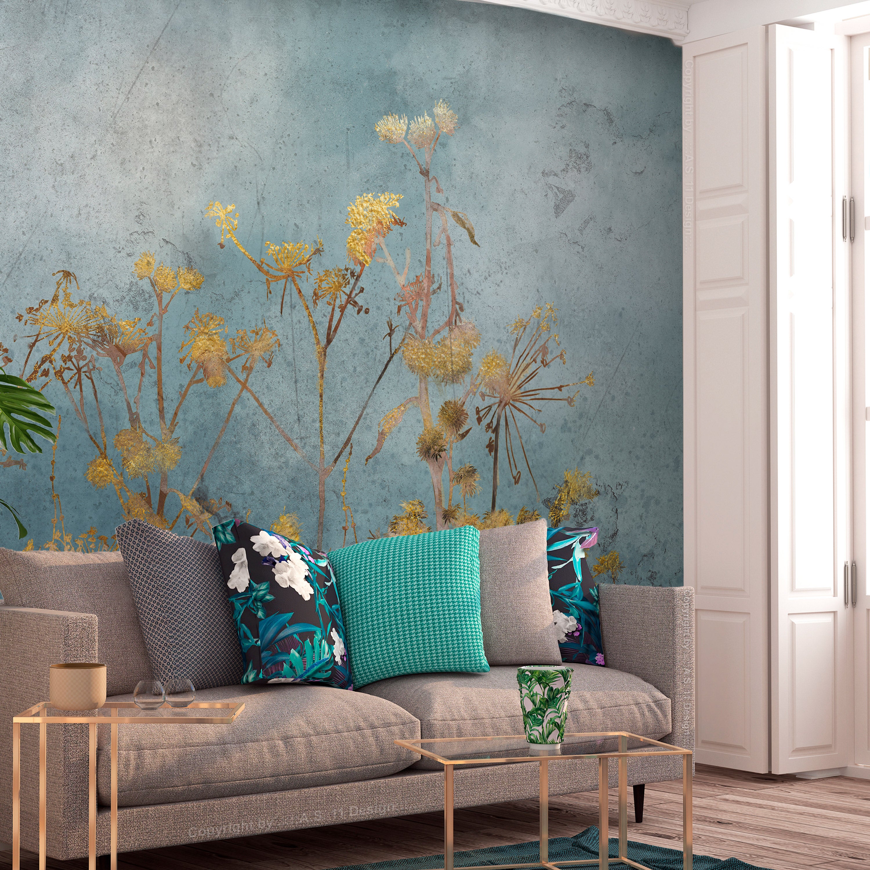 Papier Peint Intissé A.S. Creation 377577 – Rouge, 0,53x10,05m, Floral Impression