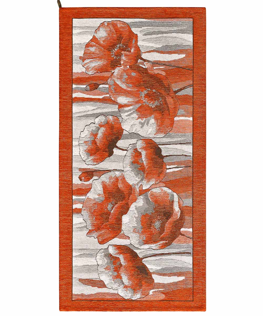 Dywan welurowy antypoślizgowy AMSTERDAM, 55 x 280 cm, POMARAŃCZOWY | GalleriaFarah1970