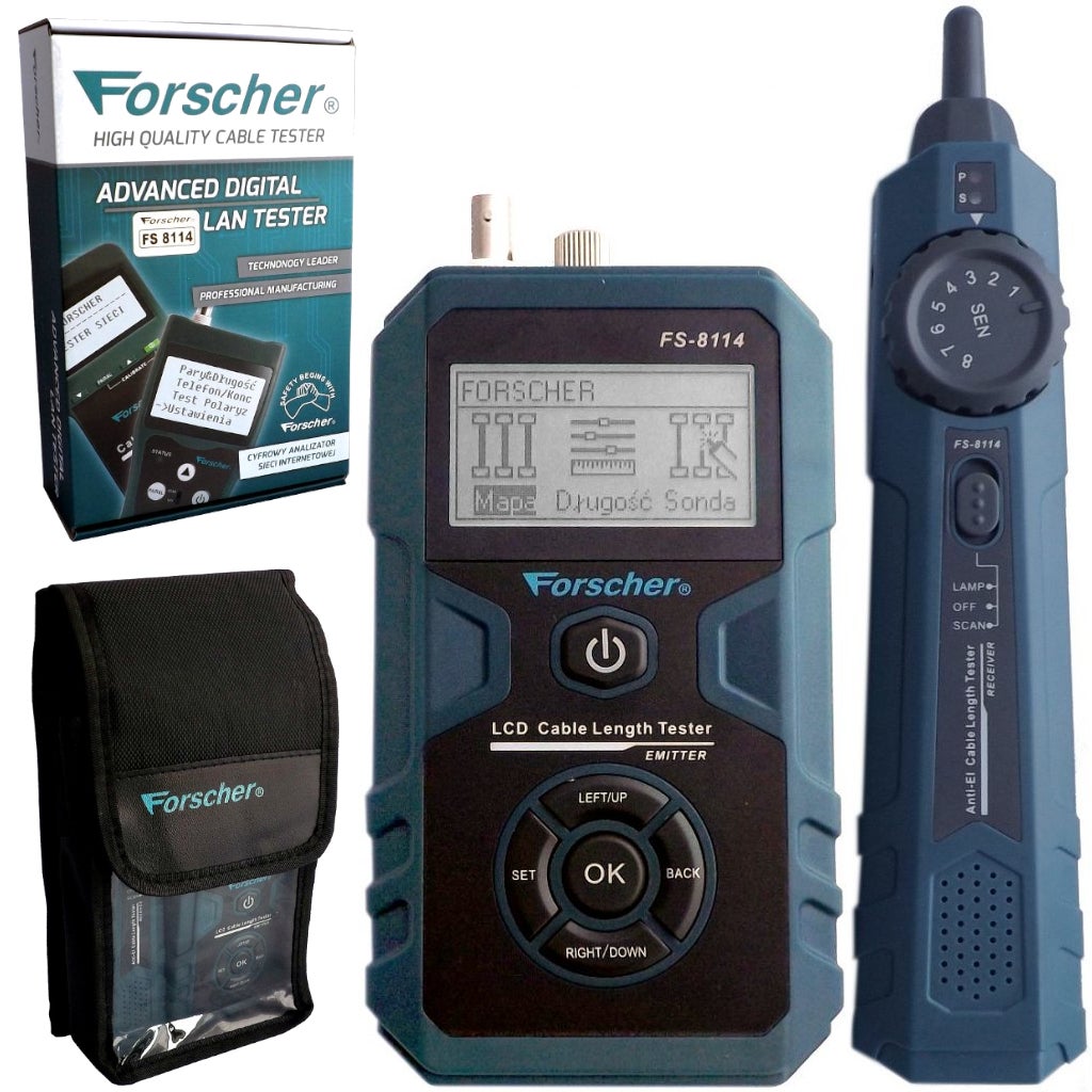 FORSCHER FS8114 TESTER LAN SZUKACZ PAR PRZEWODÓW