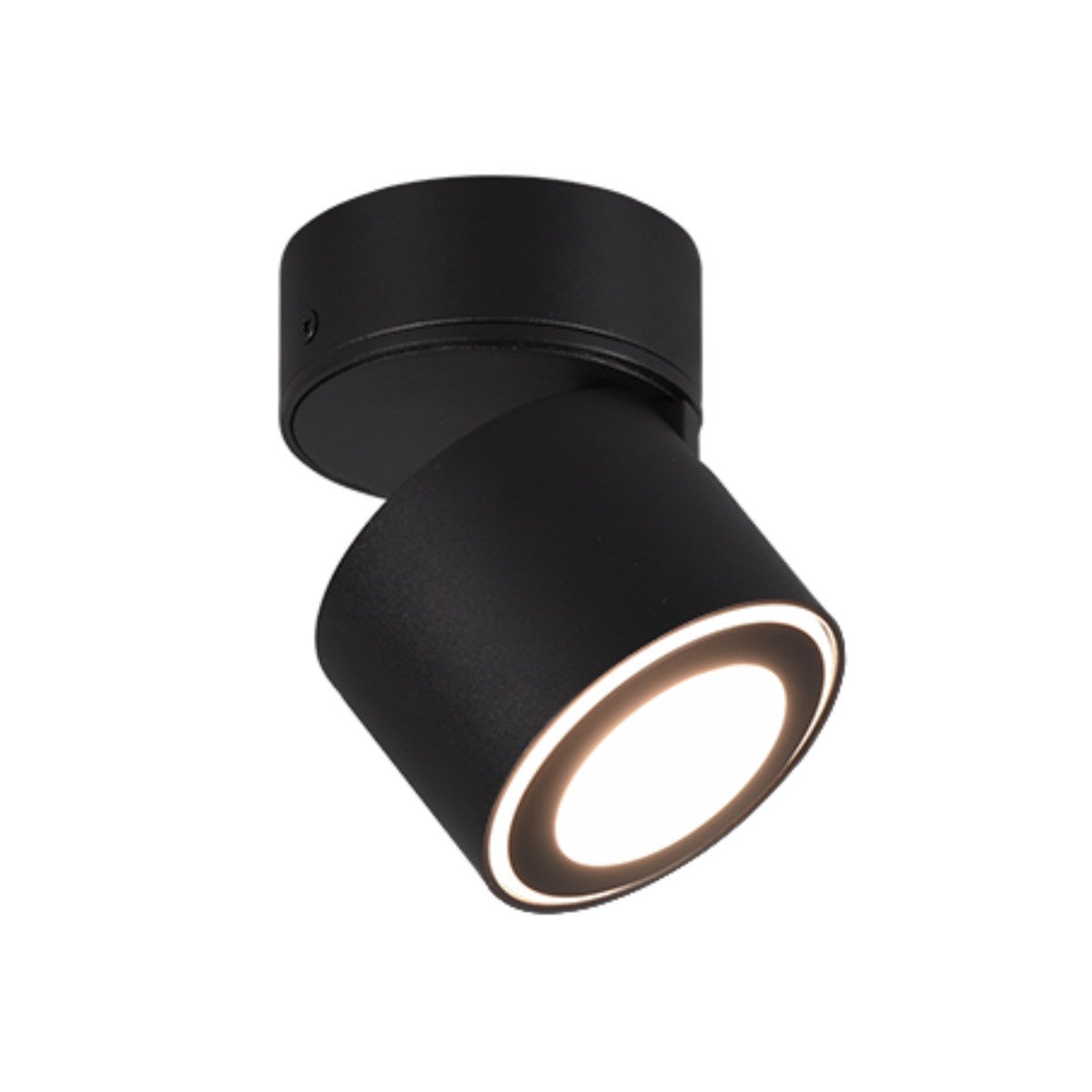 Spot sufitowy reflektor okrągły TAURUS LED 5W Ciepła biel 450 lm czarny wym: 10,9 x 8,7 x 8,7 cm IP20 Trio