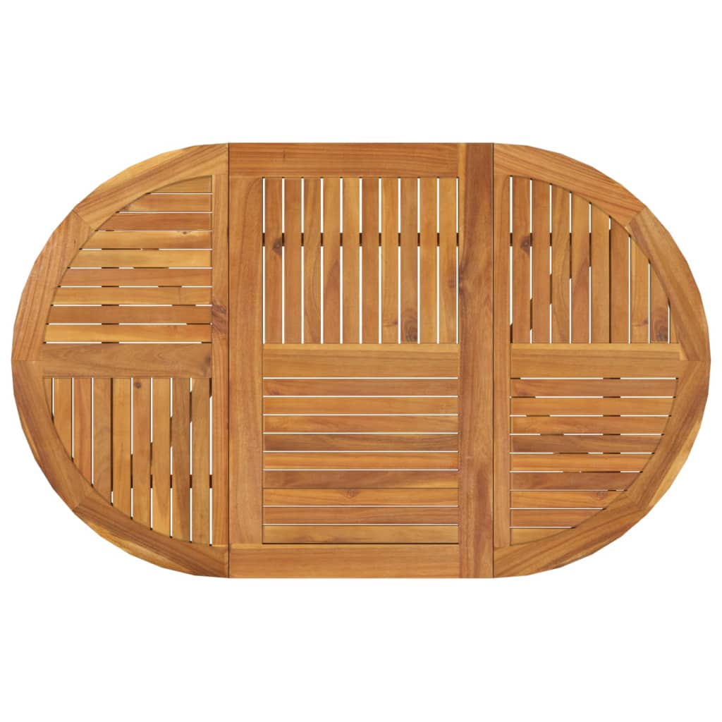 Table de jardin 150x90x75 cm Bois d'acacia solide vidaXL - 5