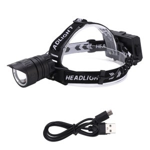 LED Lampe Frontale,USB Rechargeable Headlight