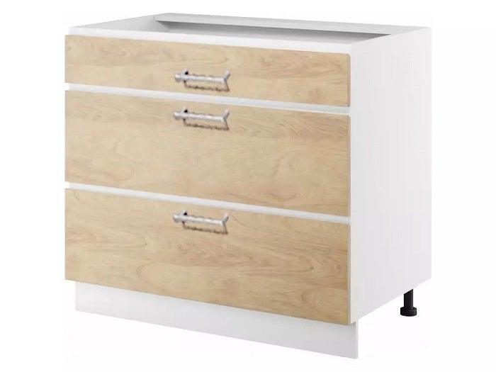 Armario inferior ds 9/3 – 90 cm color roble hikora