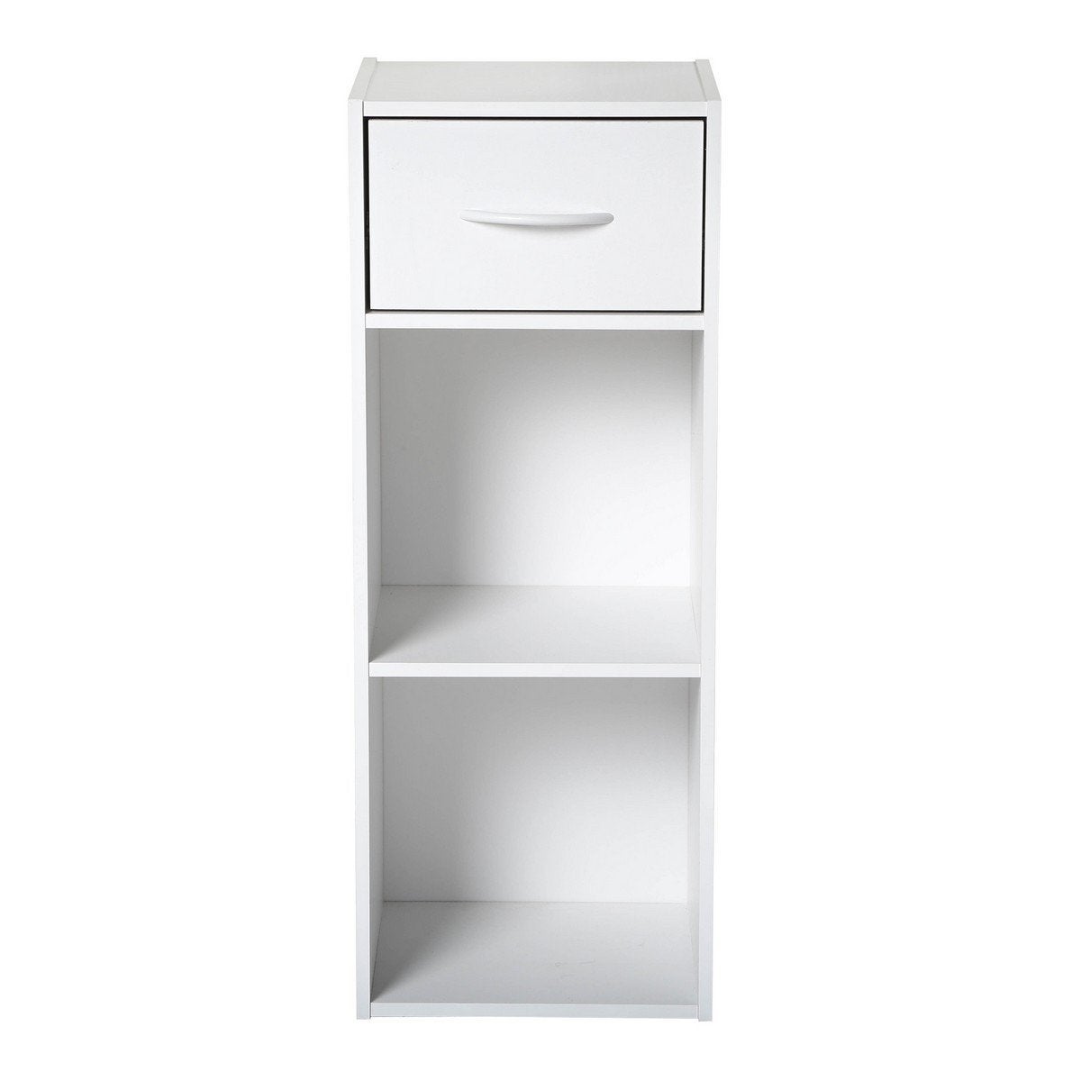 Étagère Luder Furinno 2 Niveaux - Rangement Blanc, 53x39x24 Cm, Supporte 4.5 Kg Par Niveau