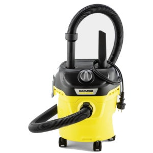 Aspirateur à Sec Et Humide Güde GNTS 12L - 1200W, 180 Mbar - Bac Acier Inox, 4 Roulettes, Tuyau 1.5m