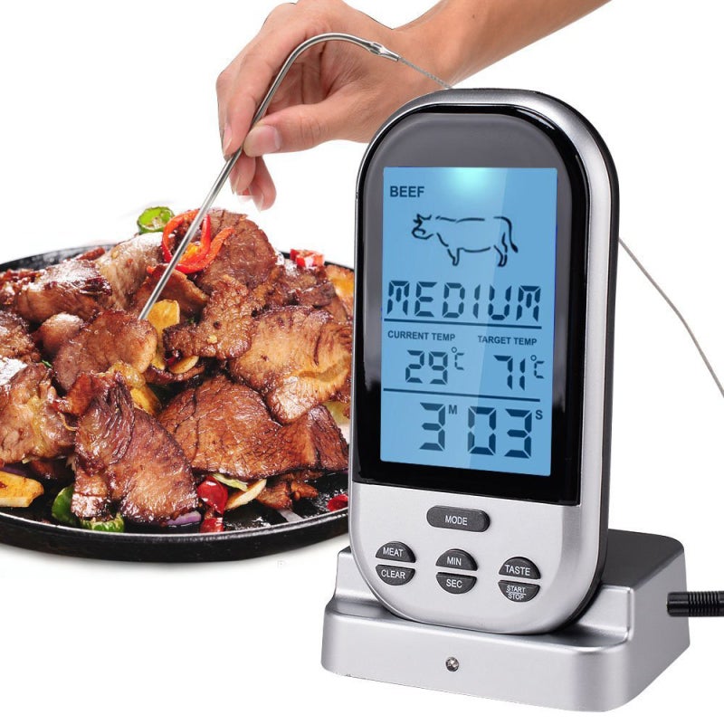 Thermomètre à viande sonde alimentaire numérique BBQ outils de cuisson 50 ℃ + 300 ℃ Plugin
