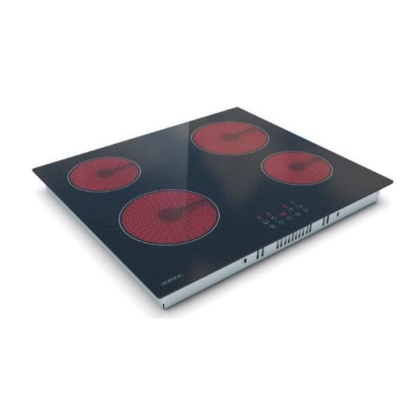 Plaque de Cuisson - Vitroceramique - OCEANIC - 4 foyers - Noir - 3
