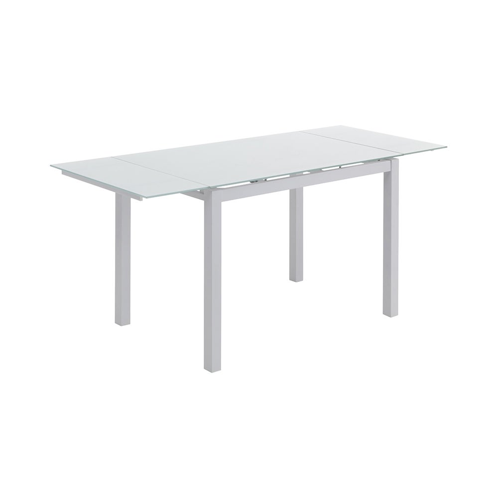 Table de cuisine avec dessus en verre extensible 110-170x76cm Cleve - 2