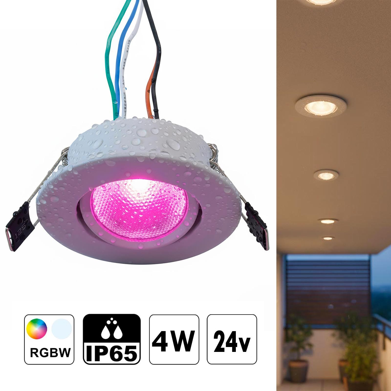 Spot LED Encastrable 12V, 2,50W Ultraslim Éclairage Plafond Encastré, Blanc Froid 6000K, Dimmable, Étanche IP64, 50-60mm Trou, lot de 4 pour Caravane Bateau Camping-car Campeurs Meuble Salle de Bain Spot LED Encastrable 12V, 2,50W Ultraslim Éclairage Plafond Encastré, Blanc Froid 6000K, Dimmable, Étanche IP64, 50-60mm Trou, lot de 4 pour Caravane Bateau Camping-car Campeurs Meuble Salle de Bain