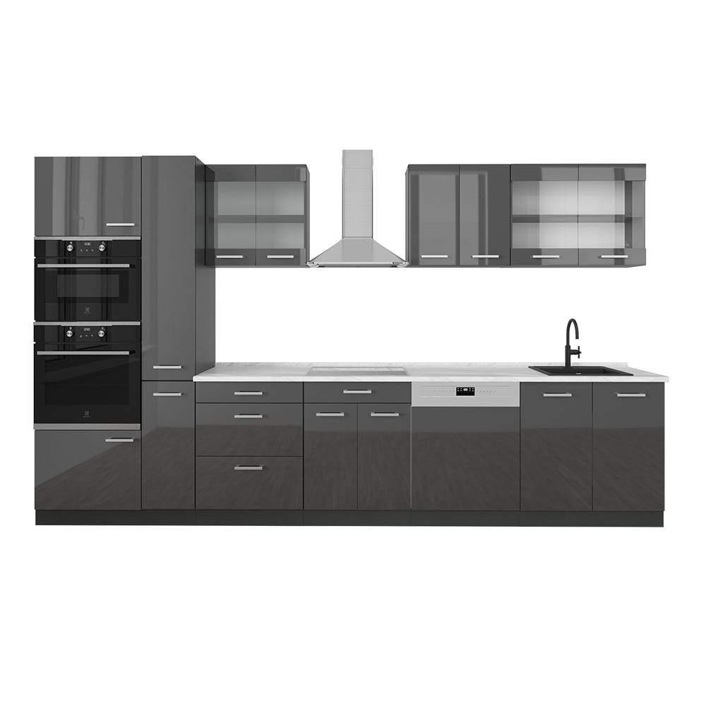 Cuisine R-Line 160cm sans PT Anthracite maison de campagne/blanc Blanc Vicco 37623 - Maison Cuisine R-Line 160cm sans PT Anthracite maison de campagne/blanc Blanc Vicco 37623 - Maison