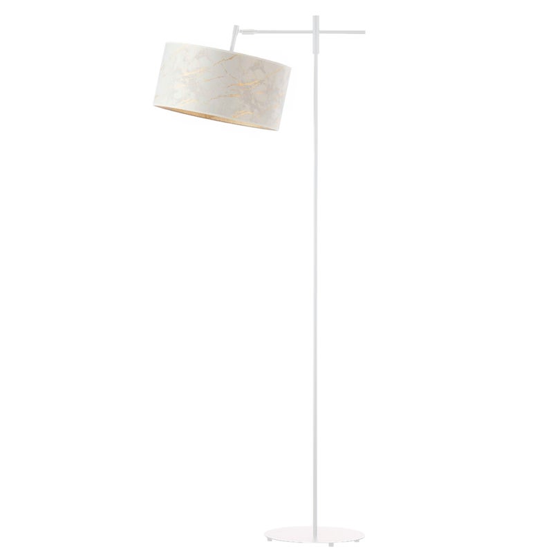Lampa stojąca podłogowa przegubowa regulowana z abażurem walec 30cm SALIX