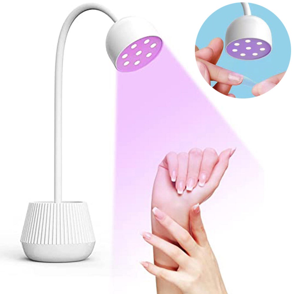 Specjalna lampa do paznokci z białym lotosem, szybkoschnąca, nieciemna, do pieczenia dłoni, lampa do manicure