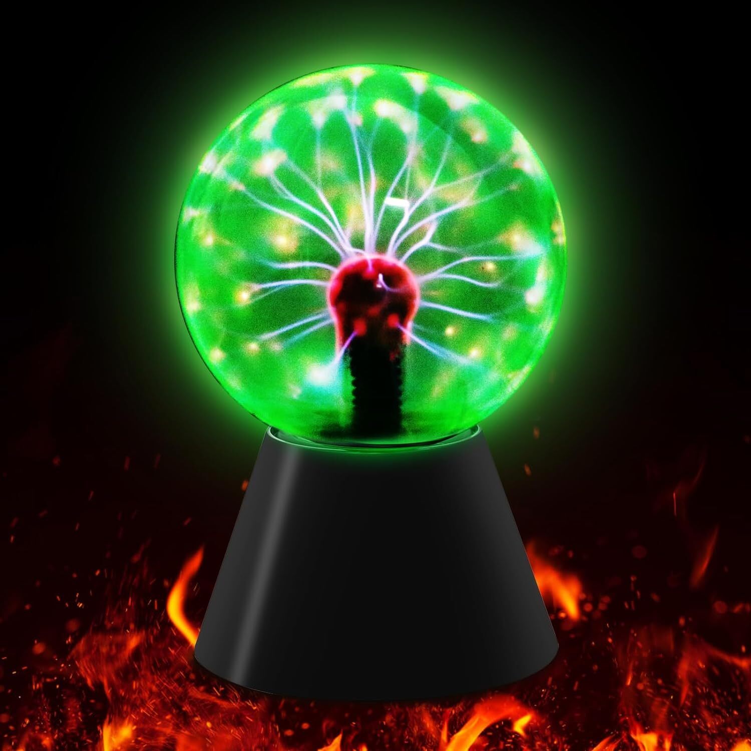 CGBOOM Sfera Al Plasma, Magica, 4 Pollici, Lampada Al Plasma, Sensibile