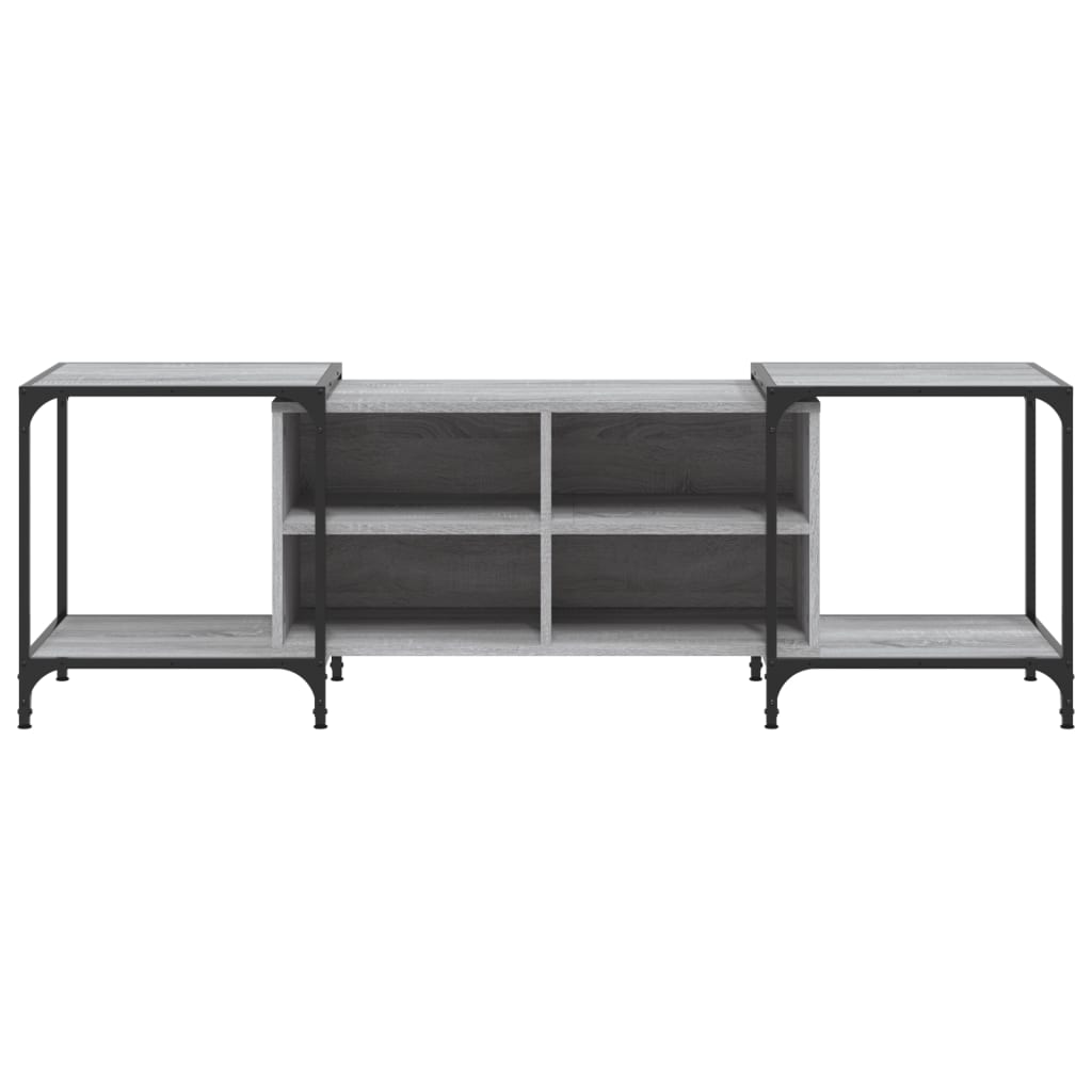 vidaXL Meuble TV sonoma gris 153x37x50 cm bois d'ingénierie - 4
