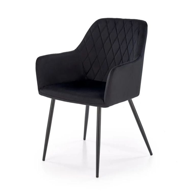 Krzesło tapicerowane K558 VELVET czarne