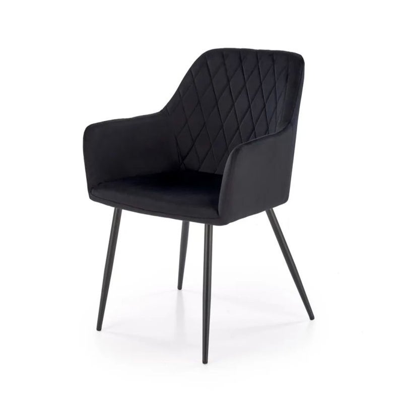 Krzesło tapicerowane K558 VELVET czarne