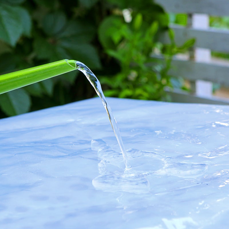 Telo impermeabile trasparente, telone per esterni resistente, telo spesso antipioggia e antipolvere, telo di copertura termoisolante (3 m x 2 m) - 9