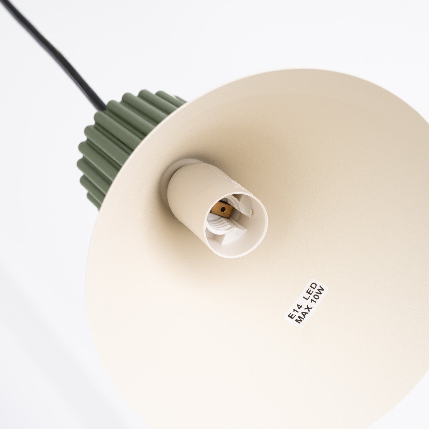 Lampa sufitowa ryflowana ESTRIA zielono-beżowa 3xE14x15W metal wym:120x30x30cm IP20 Sollux Lighting - 8