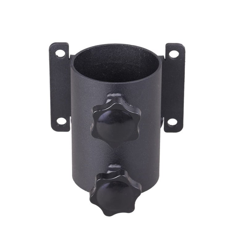Lot de 2 supports de parasol de terrasse, support de parasol d'extérieur en aluminium pour balustrade de terrasse, balcon ou cour extérieure - 2