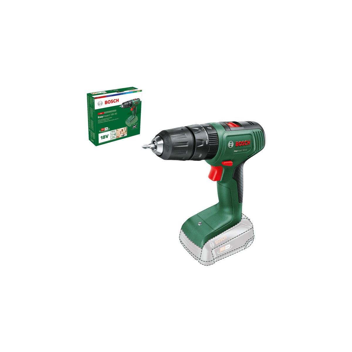 Wkrętarka elektryczna i zakrętarka udarowa Bosch 0 603 9D8 100, 1630 obr./min, czarna, zielona - 2