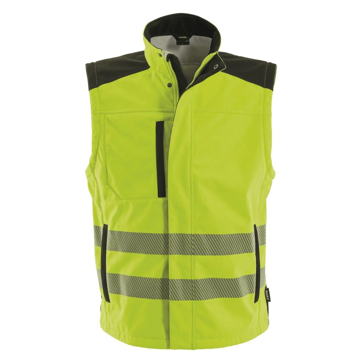 Veste Haute Visibilité EPI Taille L Modulable en Gilet Sans Manches Sécurité Chantier Homme Femme VITO - 7