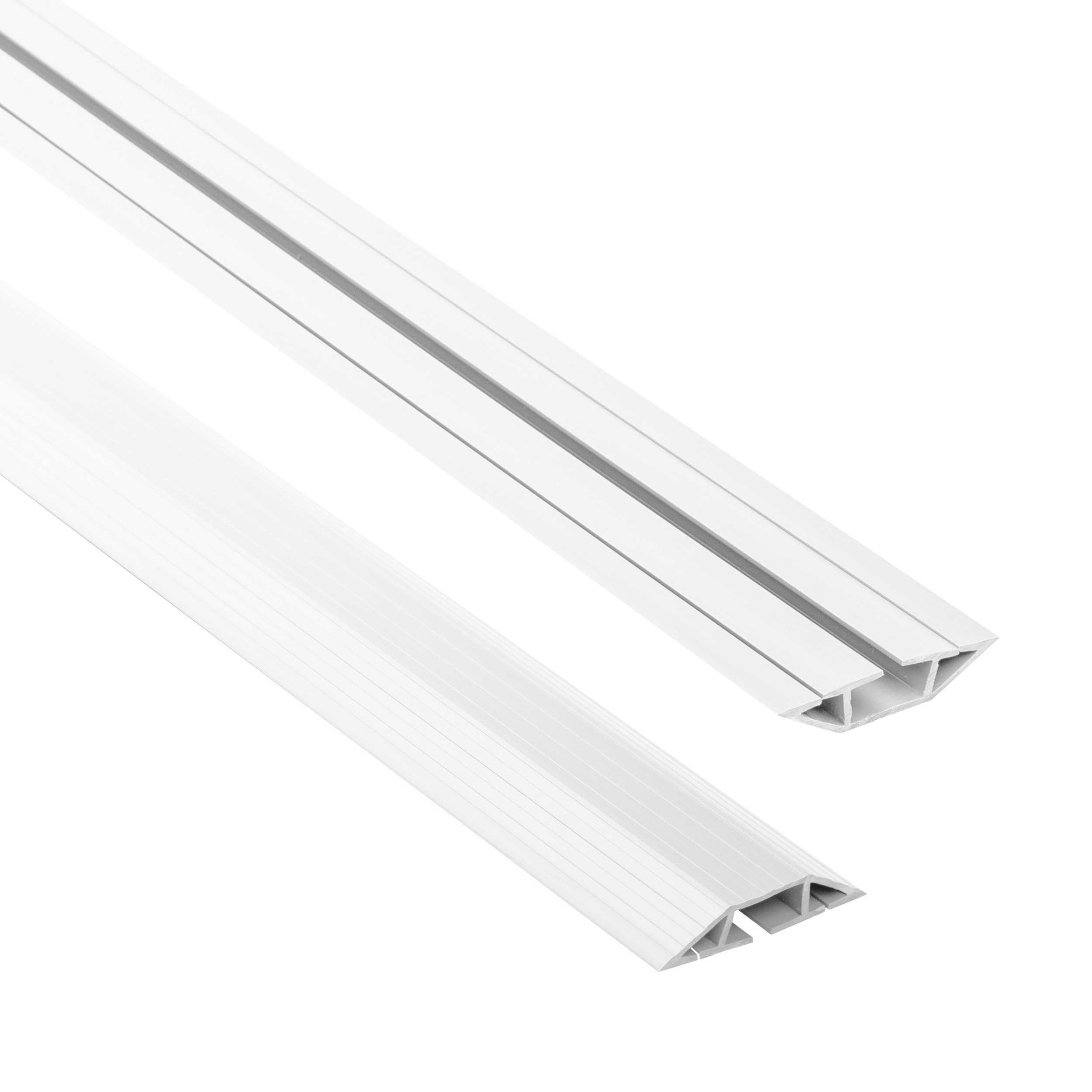 Quest canal para cables pvc 10x80mm, 2m, trapezoidal, protección de cables, tira enmascarante para cables pkt, blanc