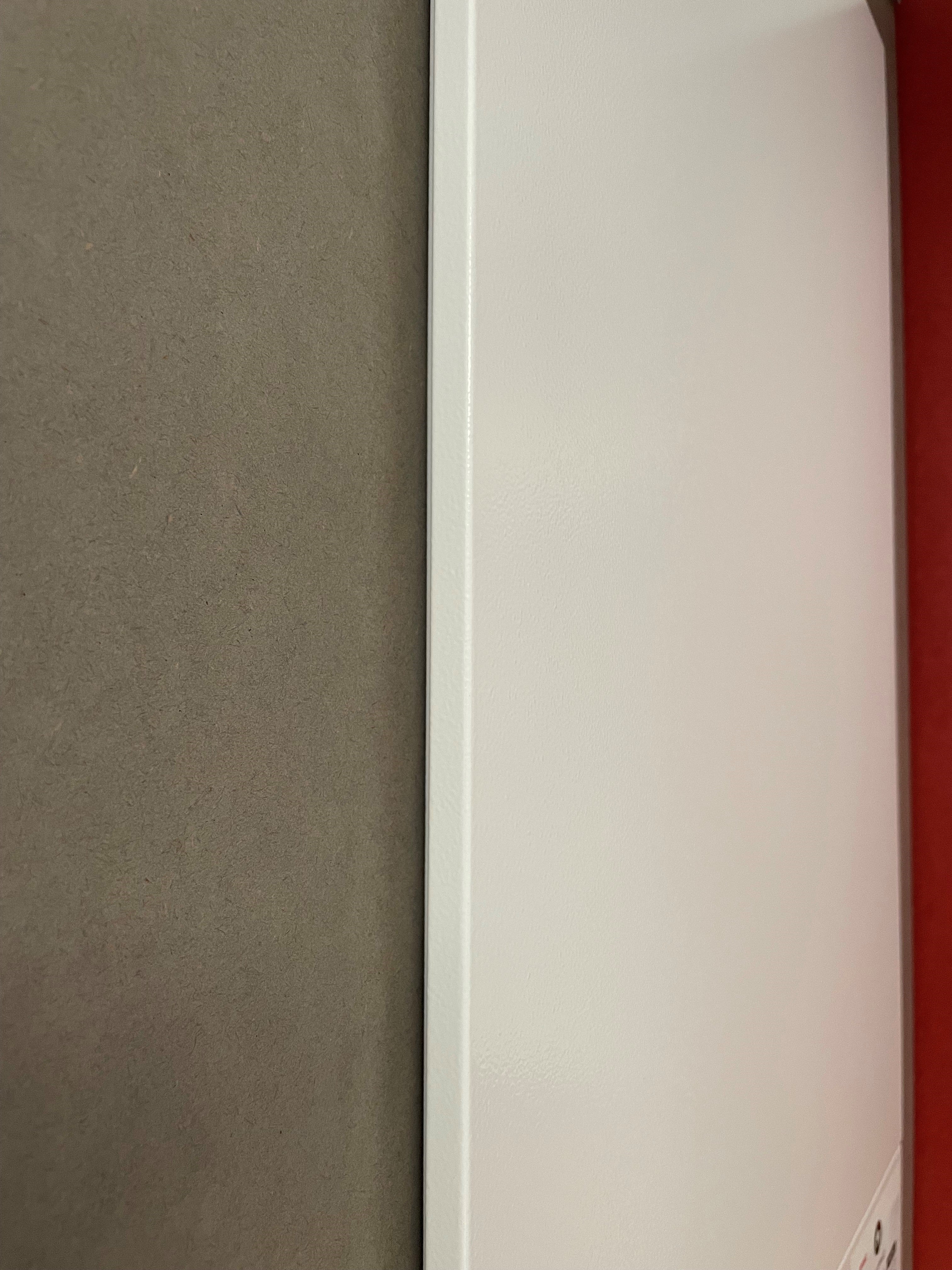 Porte Affleurante pour bac d'encastrement BTT4 - 2x13 modules ATOLE - Blanc - H. hors-tout 946 mm - 3